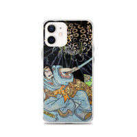 'Minamoto no Yorimitsu Is Attacked By A Demon Spider' by Kuniyoshi, ca. 1820 - iPhone Case