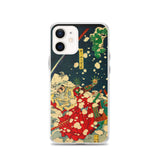 'Snow At Yoshino' (Left Panel) by Yoshitoshi, 1867 iPhone Cases