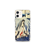 'Hatsuhana Meditating Under The Waterfall', by Kuniyoshi ca. 1842 - iPhone Case