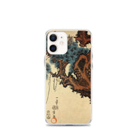 'Hawk And Nestlings In A Pine Tree' (Bottom Half) by Kuniyoshi, ca. 1840s - iPhone Cases