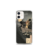 'Benkei Calming The Waves At Daimotsu Bay' by Yoshitoshi, ca. 1885 - iPhone Case