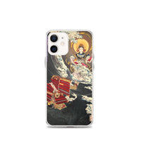 'Hojo Tokimasa Praying to the Sea Goddess' by Yoshitoshi, ca. 1885 - iPhone Case