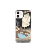 'Lord Teika at Sumiyoshi During the Full Moon' by Yoshitoshi, ca. 1885 - iPhone Case