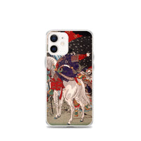 'Sakanoue Tamuramaro in a Rain of Arrows' by Yoshitoshi, 1876 - iPhone Case