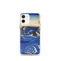 'Awa: Rough Seas At Naruto' by Hiroshige, 1855 - iPhone Case