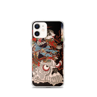 'Samurai Riding A Skull' by Yoshitoshi, 1864 - iPhone Case