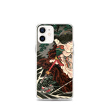 'Princess Kamigashi Attacking An Earth Spider' by Kuniyoshi, 1855 - iPhone Case