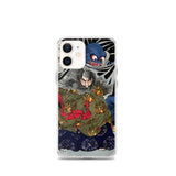 'The Black Cloud Prince Attacked By A Giant Spider' by Yoshitoshi, 1867 - iPhone Case