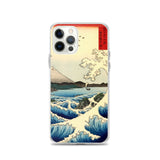 'The Sea at Satta, Suruga' Province' by Hiroshige, 1858 - iPhone Case