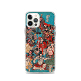 'One Hundred And Eight Heroes of the Shuihuzhuan' (Print 4) by Kuniyoshi, ca. 1830 - iPhone Case