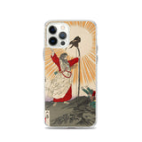 'Emperor Jimmu and the Yata Crow' by Yoshitoshi, 1880 - iPhone Case