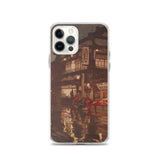 'Kagurazaka Street After A Night Rain' by Yoshida Hiroshi, 1929 - iPhone Case