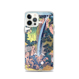 'Roben Waterfall at Mount Oyama in Sagami Province' by Hokusai, ca. 1832 - iPhone Case