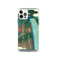 'Shimotsuke: Urami Waterfall on Mount Nikko' by Hiroshige, 1853 - iPhone Case