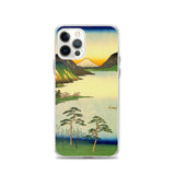 'Lake Suwa, Shinano Province' by Hiroshige, 1858 - iPhone Case