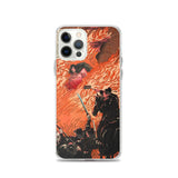 'Kamitsukeno Yatsunada Attacking Saohime's Castle' by Yoshitoshi, 1880 - iPhone Case