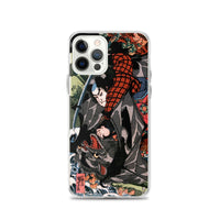 'Miyamoto Musashi Killing A Monster Bat' by Kuniyoshi, ca. 1830 - iPhone Case