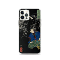 'Taro Mitsukuni Watching Skeletons Battle' by Yoshitoshi, 1865 - iPhone Case