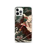 'Princess Kamigashi Attacking An Earth Spider' by Kuniyoshi, 1855 - iPhone Case