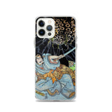 'Minamoto no Yorimitsu Is Attacked By A Demon Spider' by Kuniyoshi, ca. 1820 - iPhone Case