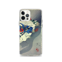 'The Demon Ibaraki Escapes With Its Severed Arm' by Yoshitoshi, 1889 - iPhone Case