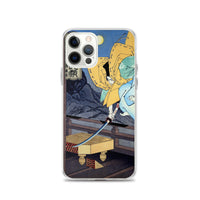 'Hachimantaro Yoshiie' by Yoshitoshi, 1886 - iPhone Case