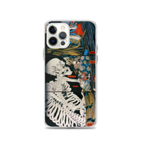 'Takiyasha the Witch and the Skeleton Spectre' (Combined Triptych) by Kuniyoshi, ca. 1844 - iPhone Case