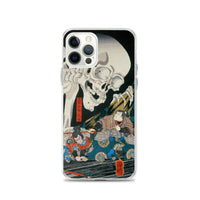 'Takiyasha the Witch and the Skeleton Spectre' (Middle Panel) by Kuniyoshi, ca. 1844 - iPhone Case
