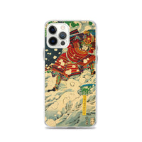 'Snow At Yoshino' by Yoshitoshi, 1867 - iPhone Case