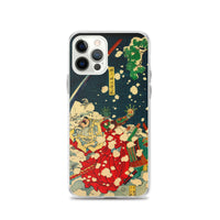 'Snow At Yoshino' (Left Panel) by Yoshitoshi, 1867 iPhone Cases