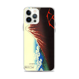 'Storm Beneath the Summit' by Hokusai, ca. 1830 - iPhone Case