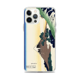 'Inume Pass in Kai Province' by Hokusai, ca. 1830 - iPhone Case