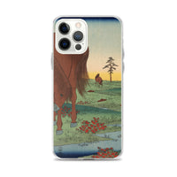 'Kogane Plain in Shimosa Province' by Hiroshige, 1858 - iPhone Case