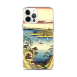 'The Tone River At Konodai' by Hiroshige, 1858 - iPhone Case