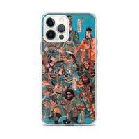 'One Hundred And Eight Heroes of the Shuihuzhuan' (Print 1) by Kuniyoshi, ca. 1830 - iPhone Case