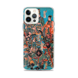 'One Hundred And Eight Heroes of the Shuihuzhuan' (Print 1) by Kuniyoshi, ca. 1830 - iPhone Case