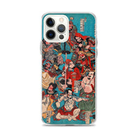 'One Hundred And Eight Heroes of the Shuihuzhuan' (Print 4) by Kuniyoshi, ca. 1830 - iPhone Case