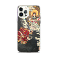 'Hojo Tokimasa Praying to the Sea Goddess' by Yoshitoshi, ca. 1885 - iPhone Case