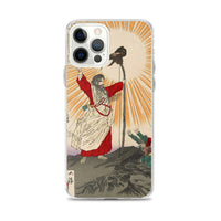 'Emperor Jimmu and the Yata Crow' by Yoshitoshi, 1880 - iPhone Case