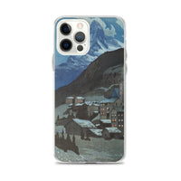 'The Matterhorn At Night' by Yoshida Hiroshi, 1925 - iPhone Case