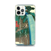 'Shimotsuke: Urami Waterfall on Mount Nikko' by Hiroshige, 1853 - iPhone Case