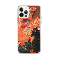 'Kamitsukeno Yatsunada Attacking Saohime's Castle' by Yoshitoshi, 1880 - iPhone Case