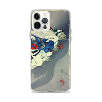 'The Demon Ibaraki Escapes With Its Severed Arm' by Yoshitoshi, 1889 - iPhone Case