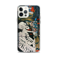 'Takiyasha the Witch and the Skeleton Spectre' (Combined Triptych) by Kuniyoshi, ca. 1844 - iPhone Case