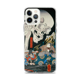 'Takiyasha the Witch and the Skeleton Spectre' (Middle Panel) by Kuniyoshi, ca. 1844 - iPhone Case