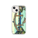 'Under Mannen Bridge at Fukagawa' by Hokusai, ca. 1830 - iPhone Case