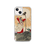 'Emperor Jimmu and the Yata Crow' by Yoshitoshi, 1880 - iPhone Case