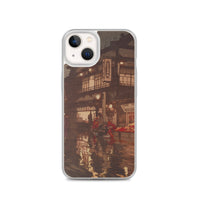 'Kagurazaka Street After A Night Rain' by Yoshida Hiroshi, 1929 - iPhone Case