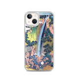 'Roben Waterfall at Mount Oyama in Sagami Province' by Hokusai, ca. 1832 - iPhone Case