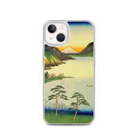 'Lake Suwa, Shinano Province' by Hiroshige, 1858 - iPhone Case